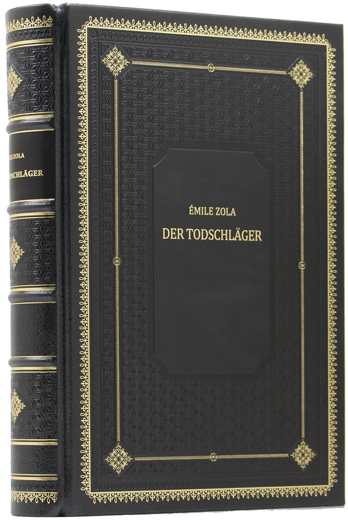 элитную книгу - Эмиль Золя (Émile Zola) - Западня (Der Totschläger)  - Подарочное издание на немецком языке - дорогой подарок руководителю