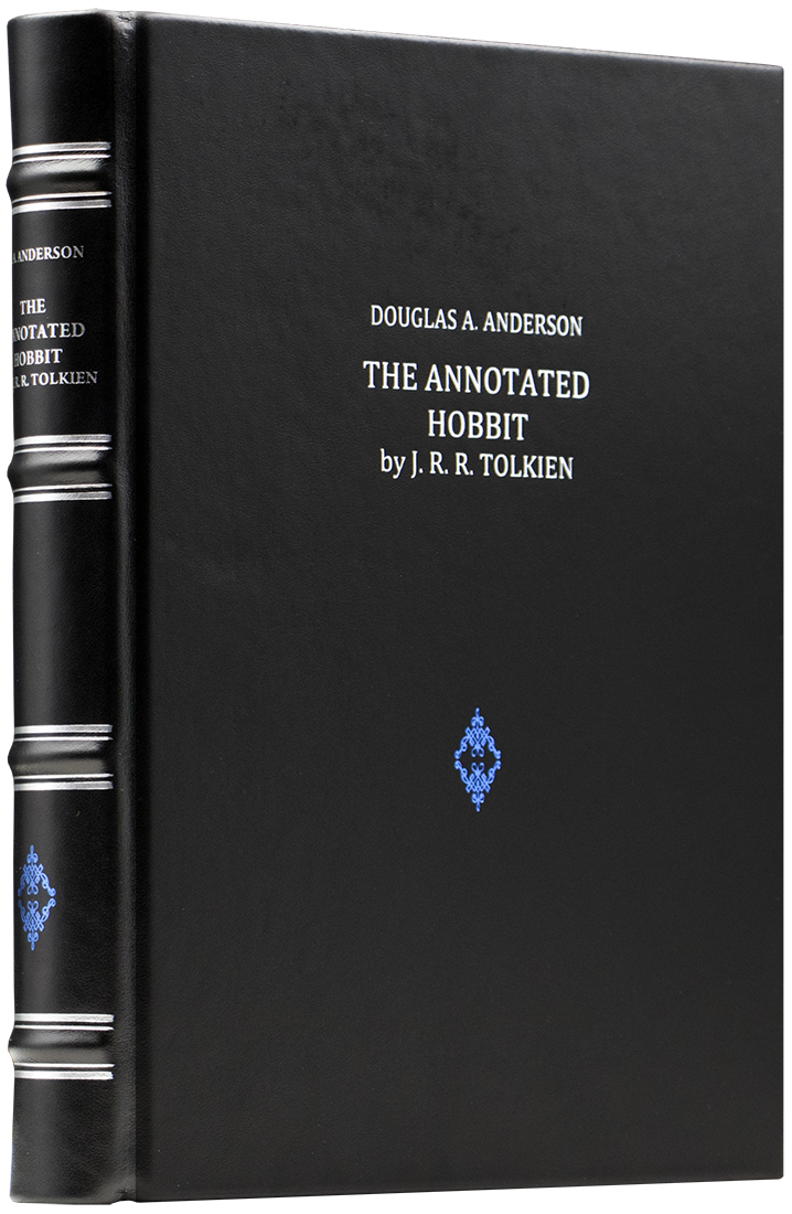 эксклюзивную книгу - Толкин Дж. (John R. R. Tolkien) - Хоббит (The Hobbit) -  Единственный коллекционный экземпляр на английском языке  - эксклюзивную книгу в кожаном переплете