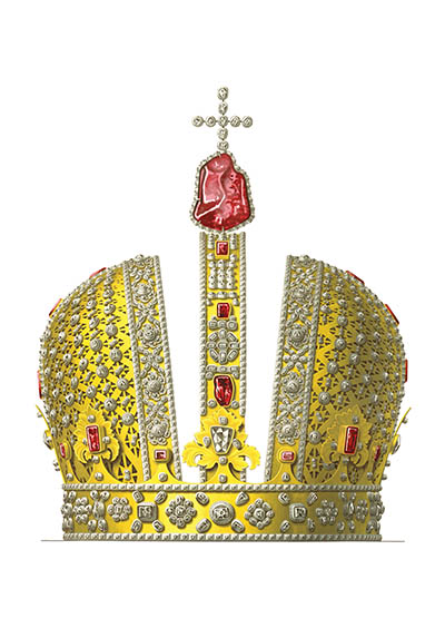 Открытка Сокровища России #41. Корона императрицы Анны Иоанновны