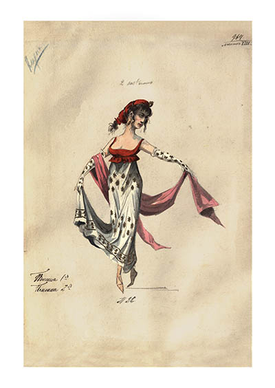 Открытка Балет Щелкунчик #08. Испанский танец