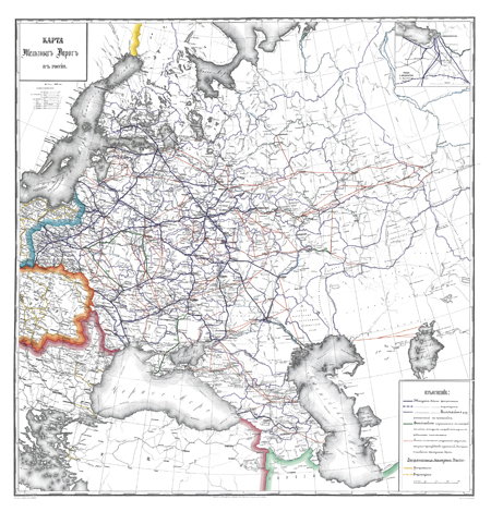 Карта железных дорог россии с городами крупно